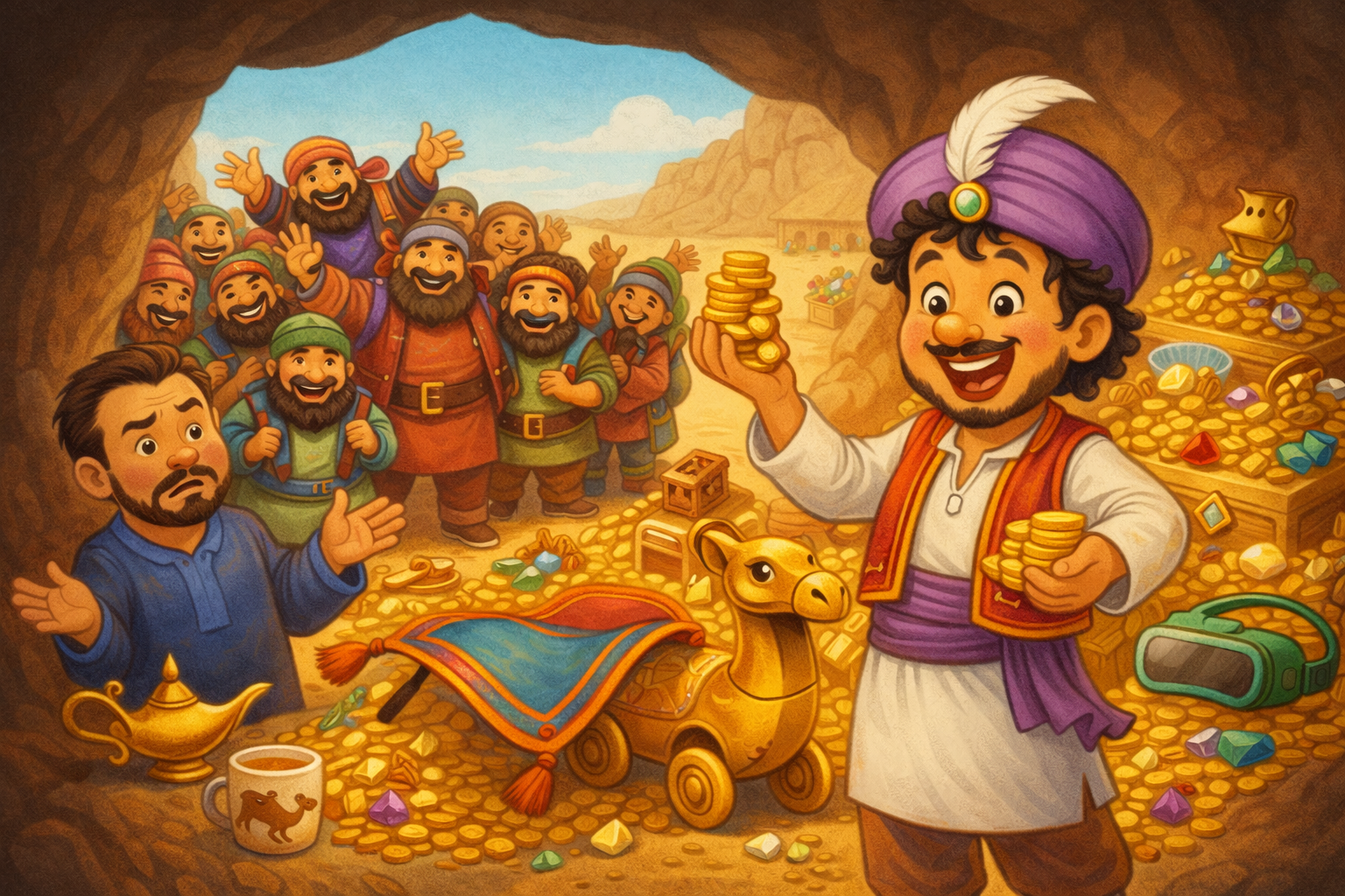 Alibaba i czterdziestu bardzo znajomych rozbójników