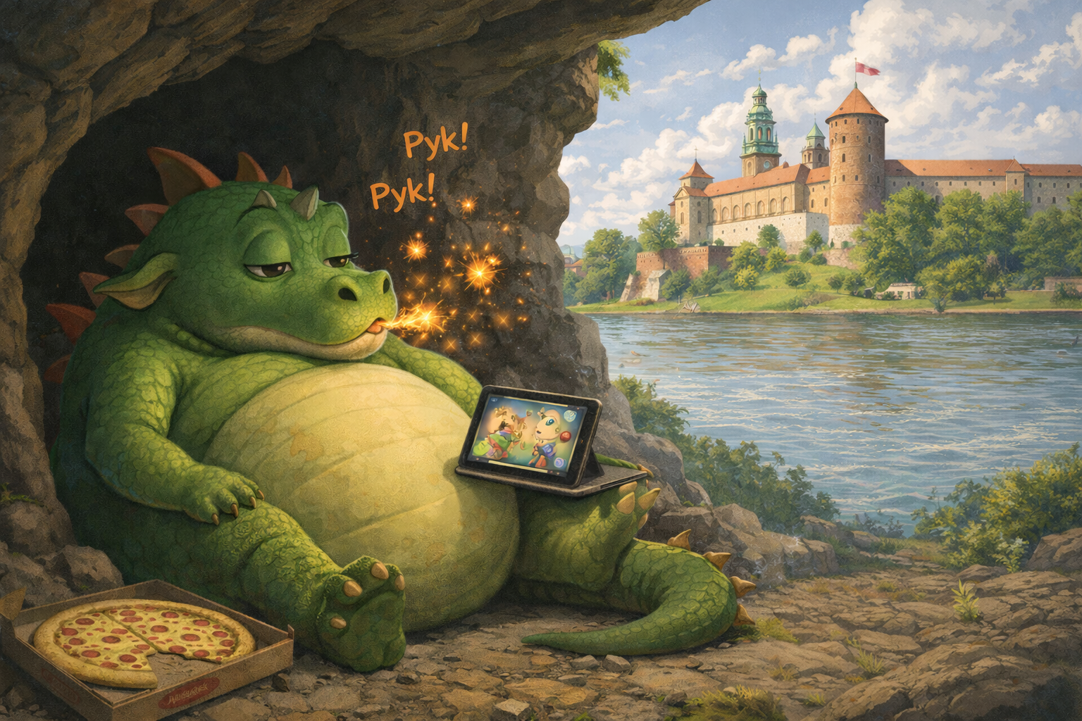 Smok Stefek, który wolał pizzę niż straszenie