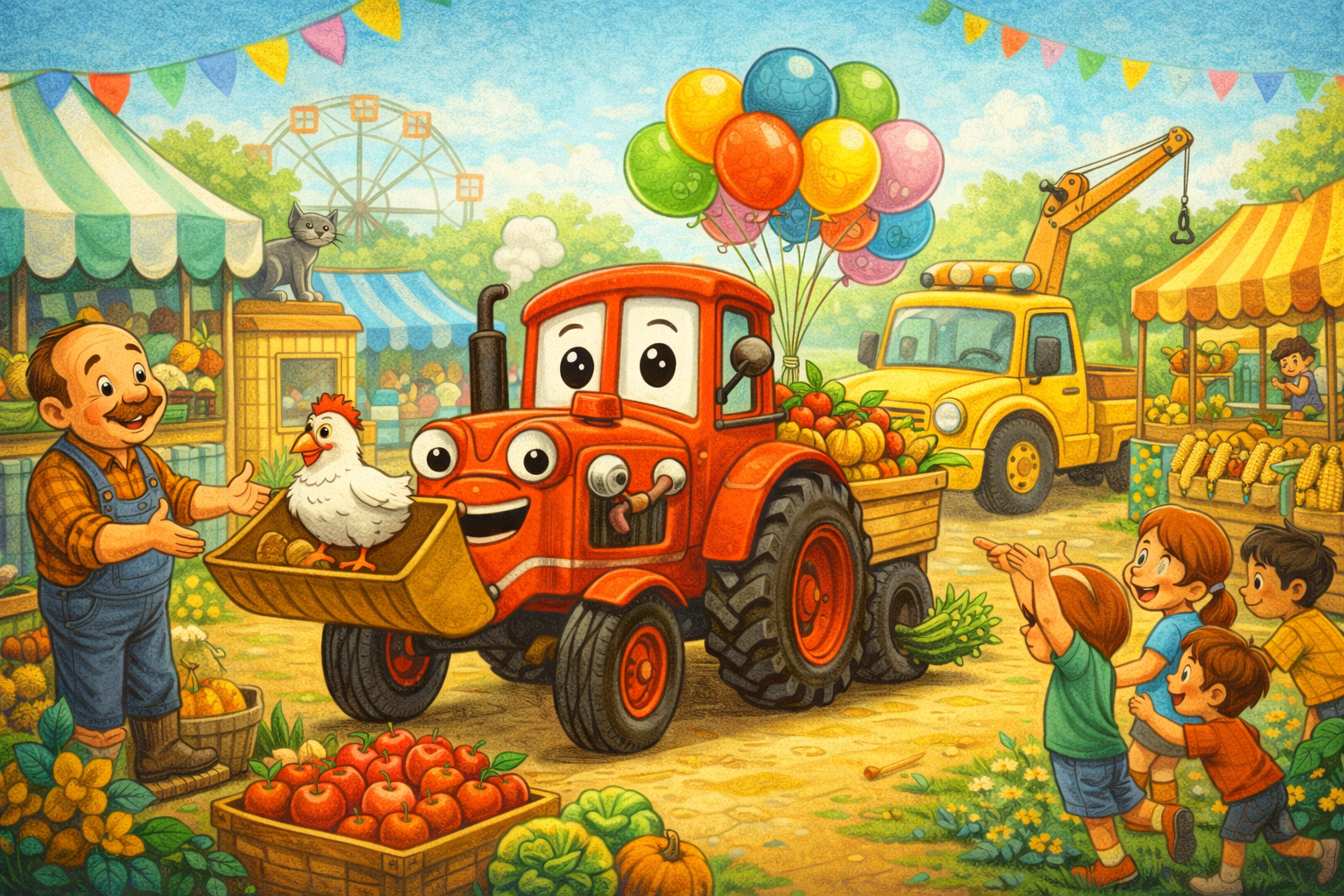 Traktorek Otis i wielki targ pełen przygód